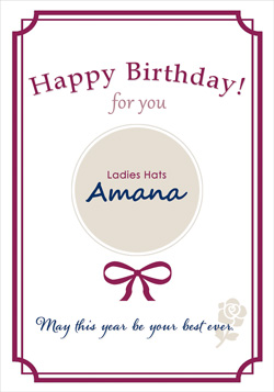 Amana誕生日カード